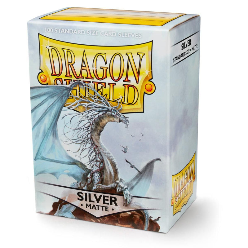 Dragon Shield: Fundas estándar de 100 quilates - Plata (mate) 