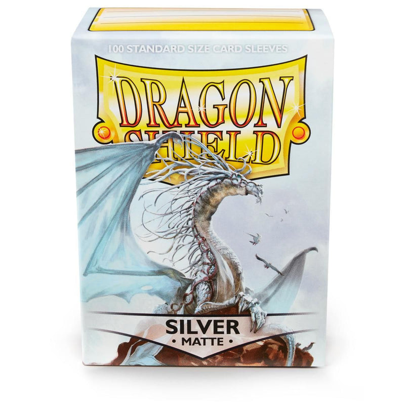 Dragon Shield: Fundas estándar de 100 quilates - Plata (mate) 