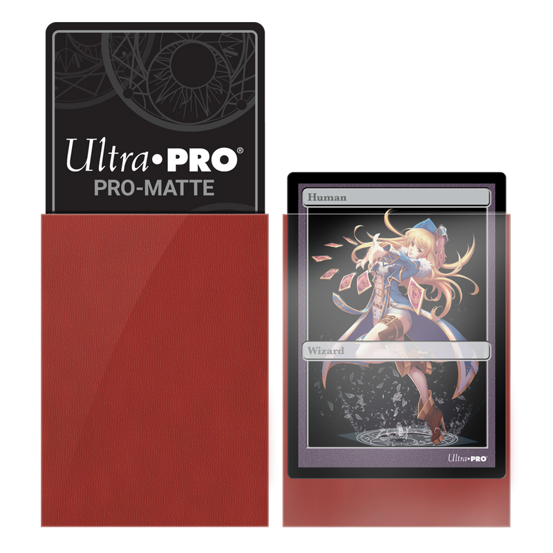 Ultra PRO: スモール 60ct スリーブ - PRO-Matte (レッド) 