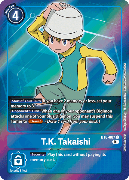 T.K. Takaishi [BT8-087] (Alternative Art - Box Topper) [New Awakening]