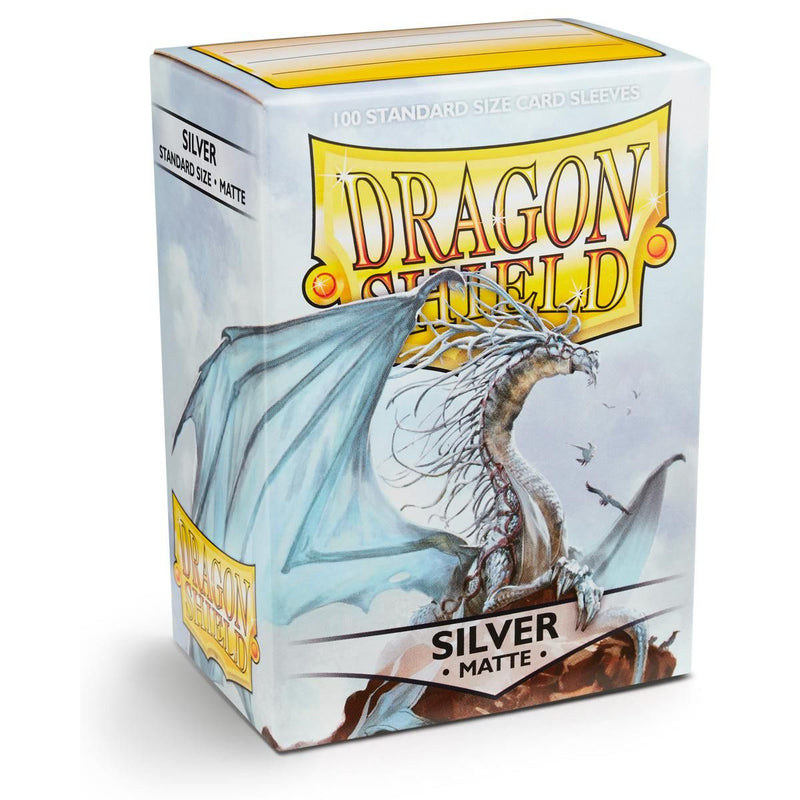 Dragon Shield: Fundas estándar de 100 quilates - Plata (mate) 