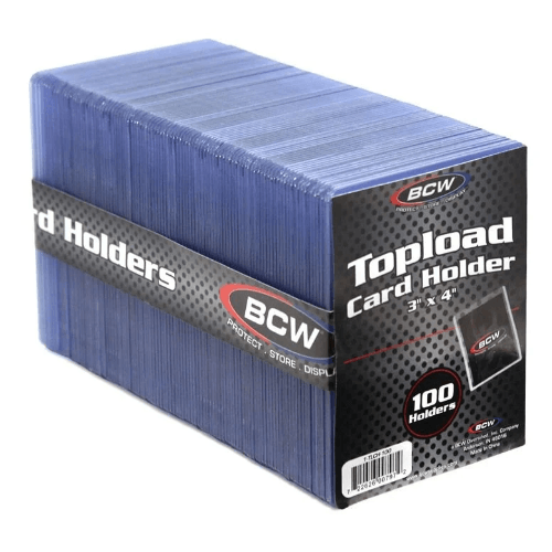 3x4 Topload Card Holder - Standard (100 CT. Pack) - Paradise Hobbies LLC