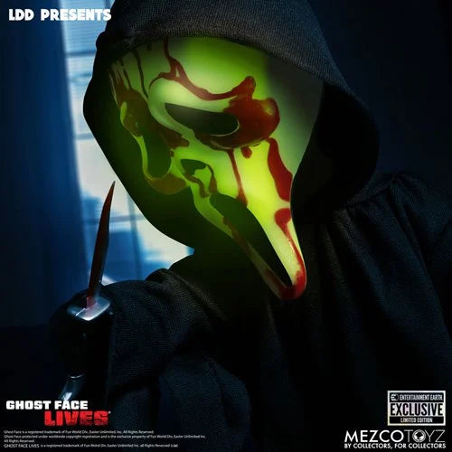 LDD Present Ghost Face Bloody Glow-in-the-Dark Edition 10-Inch Doll - Entertainment Earth Exclusive