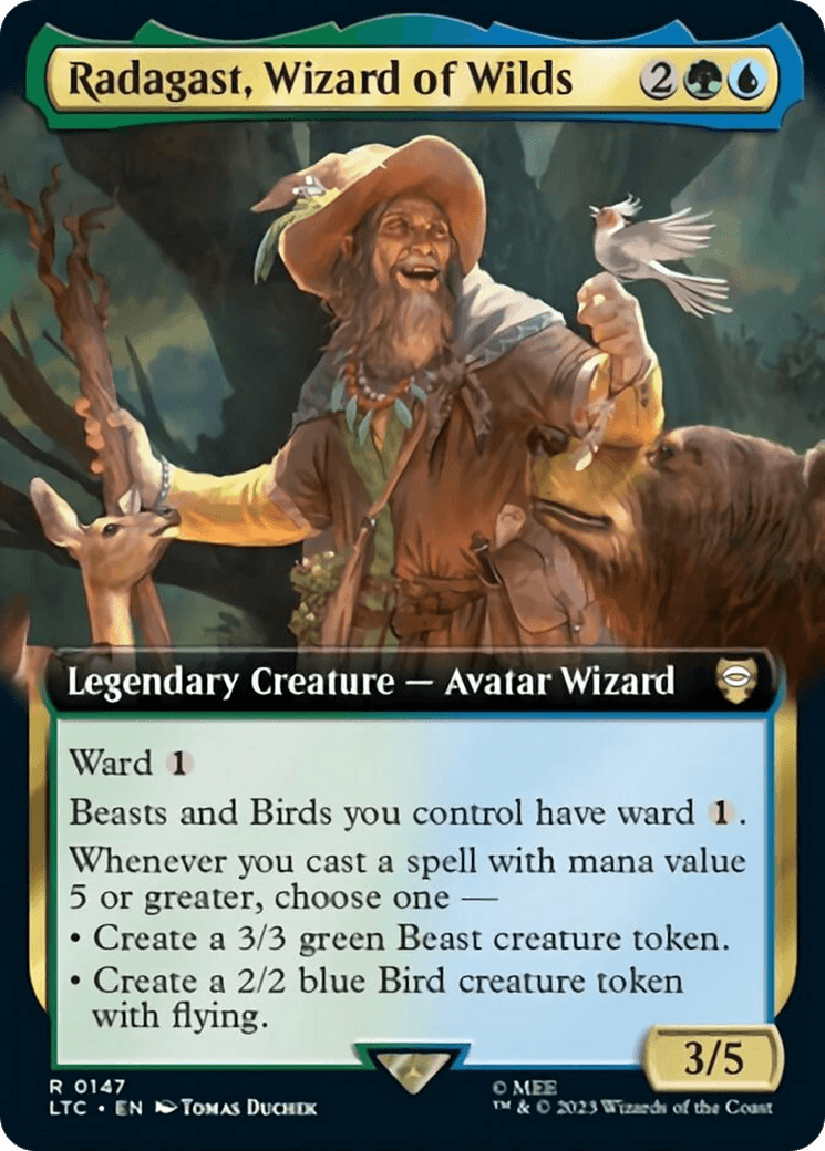 Radagast, Wizard of Wilds (Extended Art) [The Lord of the Rings: Tales of Middle-Earth Commander] - Paradise Hobbies LLC