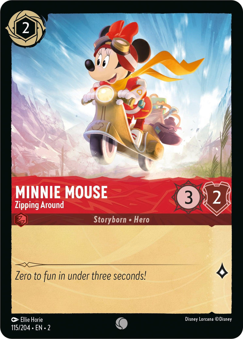 Minnie Mouse - Zipping Around (115/204) [Rise of the Floodborn] - Paradise Hobbies LLC
