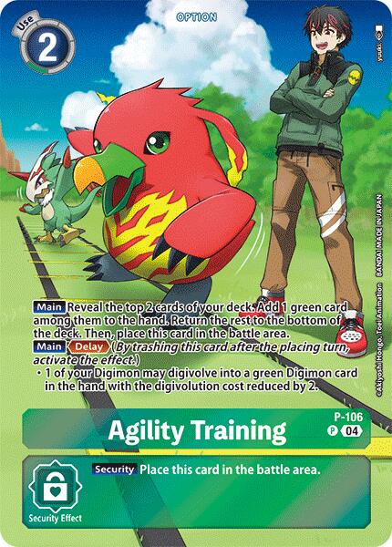 Agility Training [P-106] (Starter Deck 18 Exclusive) [Starter Deck: Guardian Vortex Promos]