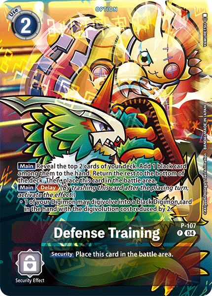 Defense Training [P-107] (Starter Deck 19 Exclusive) [Starter Deck: Fable Waltz Promos]