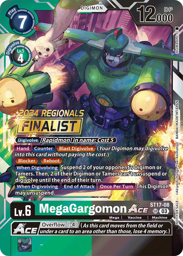 MegaGargomon ACE [ST17-08] (2024 Regionals Finalist) [Starter Deck: Double Typhoon Advanced Deck Set]