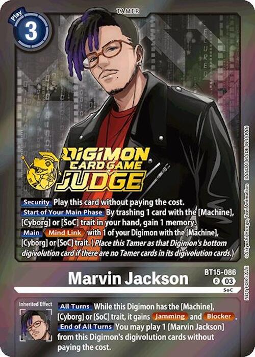 Marvin Jackson [BT15-086] (Judge Pack 6) [Exceed Apocalypse]