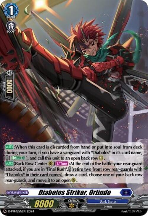 Diabolos Striker, Orlindo (Foil) (D-PR/555EN) [D Promo Cards]