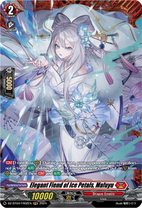 Elegant Fiend of Ice Petals, Mafuyu (DZ-BT04/FR02EN) [DZ-BT04: Destined Showdown]