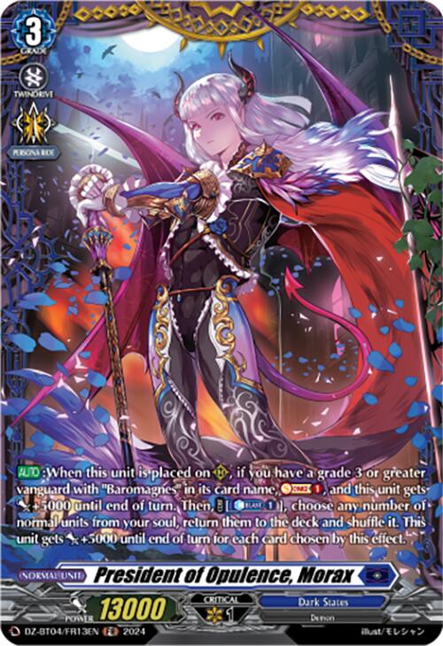 President of Opulence, Morax (DZ-BT04/FR13EN) [DZ-BT04: Destined Showdown]