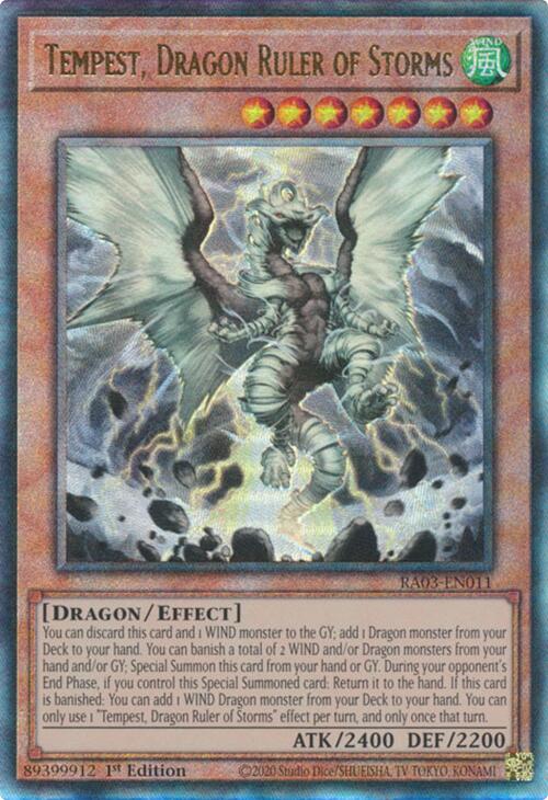 Tempest, Dragon Ruler of Storms (UTR) [RA03-EN011] Ultimate Rare