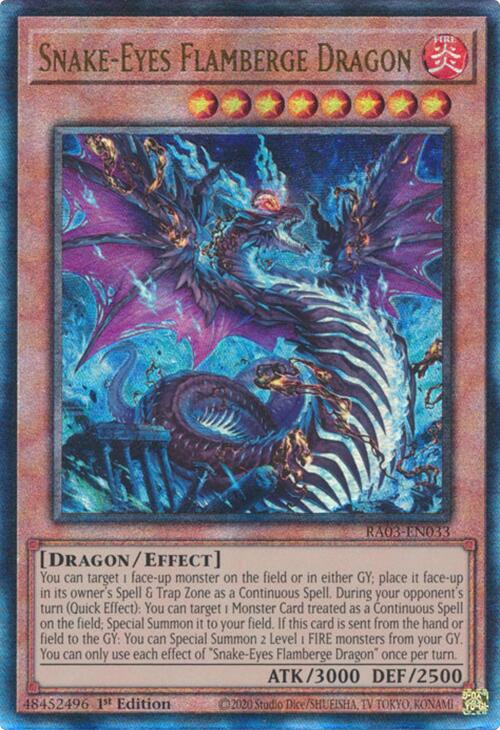 Snake-Eyes Flamberge Dragon (UTR) [RA03-EN033] Ultimate Rare