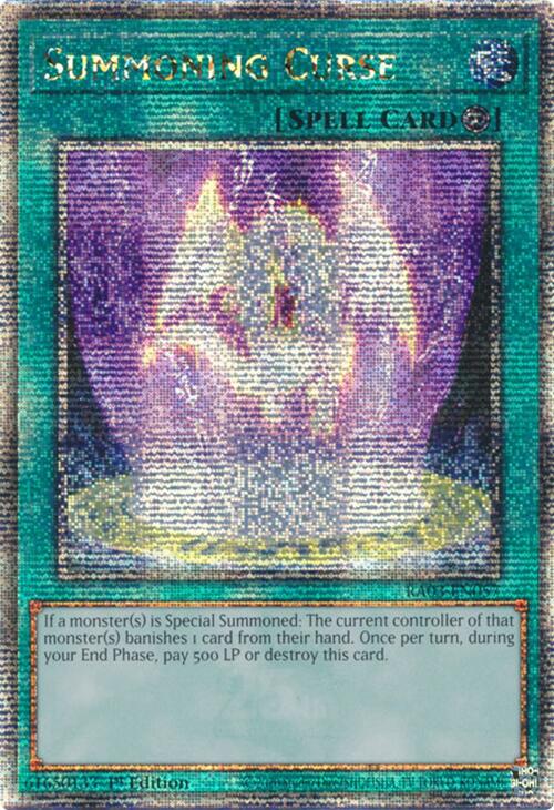 Summoning Curse (Quarter Century Secret Rare) [RA03-EN057] Quarter Century Secret Rare