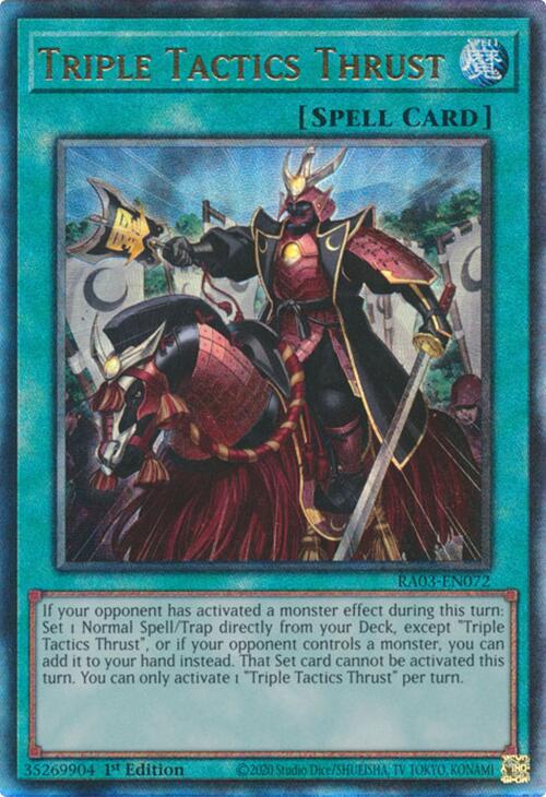 Triple Tactics Thrust (UTR) [RA03-EN072] Ultimate Rare