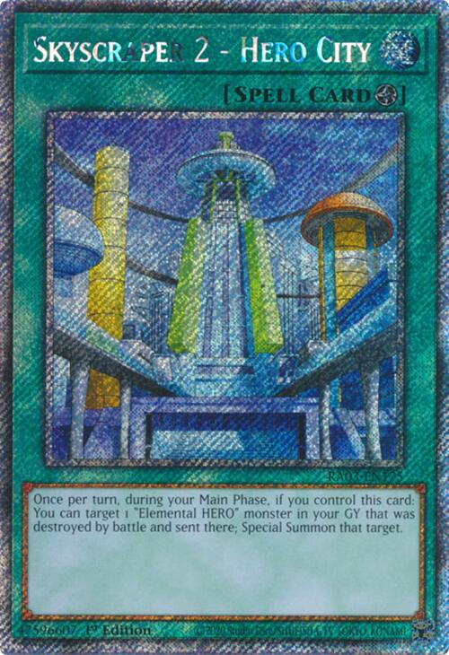 Skyscraper 2 - Hero City (Platinum Secret Rare) [RA03-EN175] Platinum Secret Rare