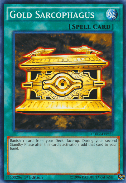 Gold Sarcophagus [LDK2-ENY22] Common - Paradise Hobbies LLC