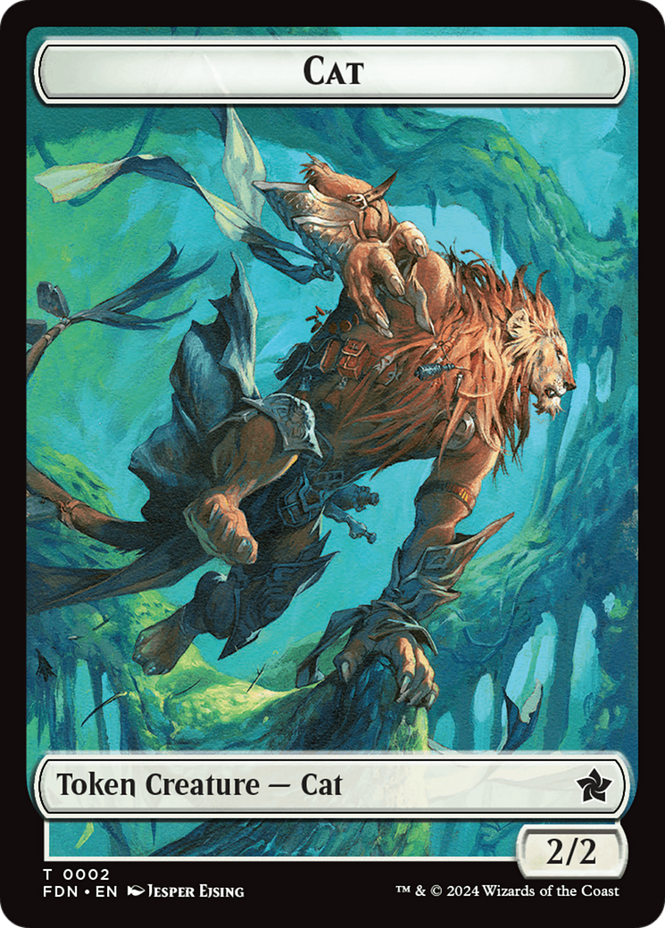 Cat (0001) // Cat (0002) Doubled-Sided Token [Foundations Tokens]