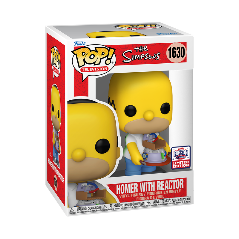 Funko Pop! Homer with Reactor (FunKon London Exclusive) w/ Soft Protector