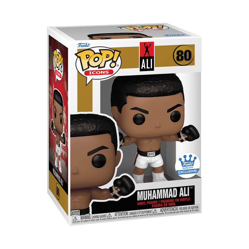 Funko Pop! Muhammad Ali Vinyl Figure (Raised Arms) (Funko Exclusive) w/ Soft Protector