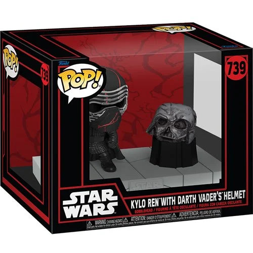 Funko Pop! Star Wars Dark Side Kylo Ren with Darth Vader's Helmet Deluxe