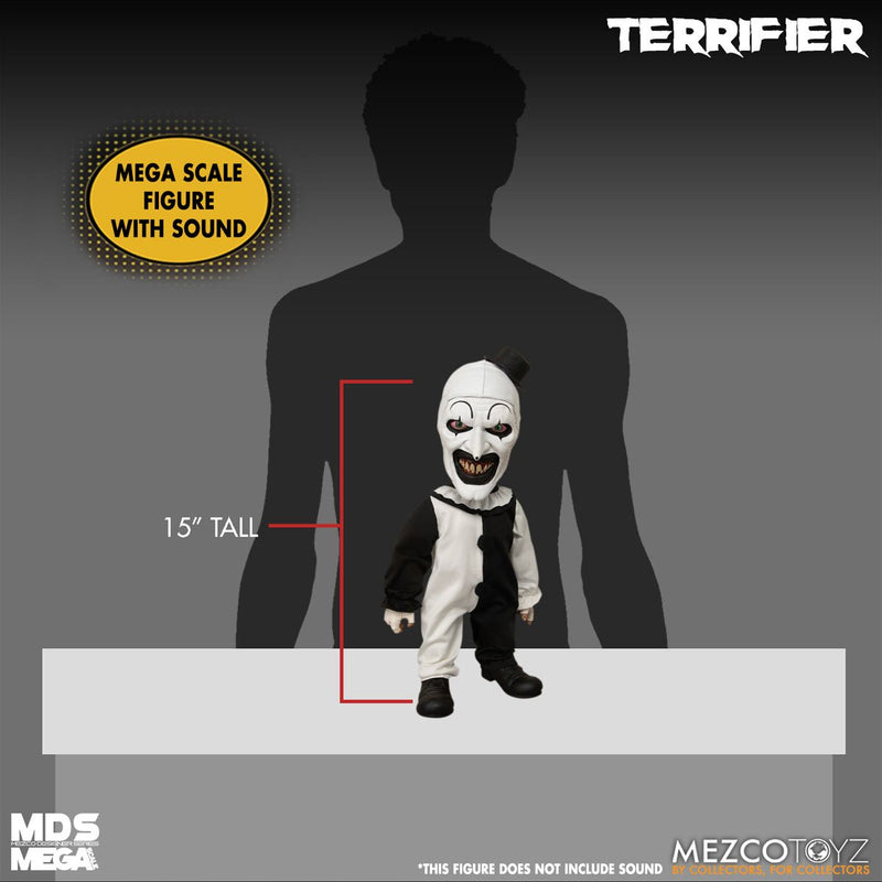 Terrifier: Art the Clown with Sound MDS Mega Scale 15-Inch Doll