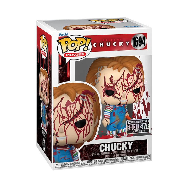 Funko Pop! Bride of Chucky Chucky Bloody Vinyl Figure (EE Exclusive)