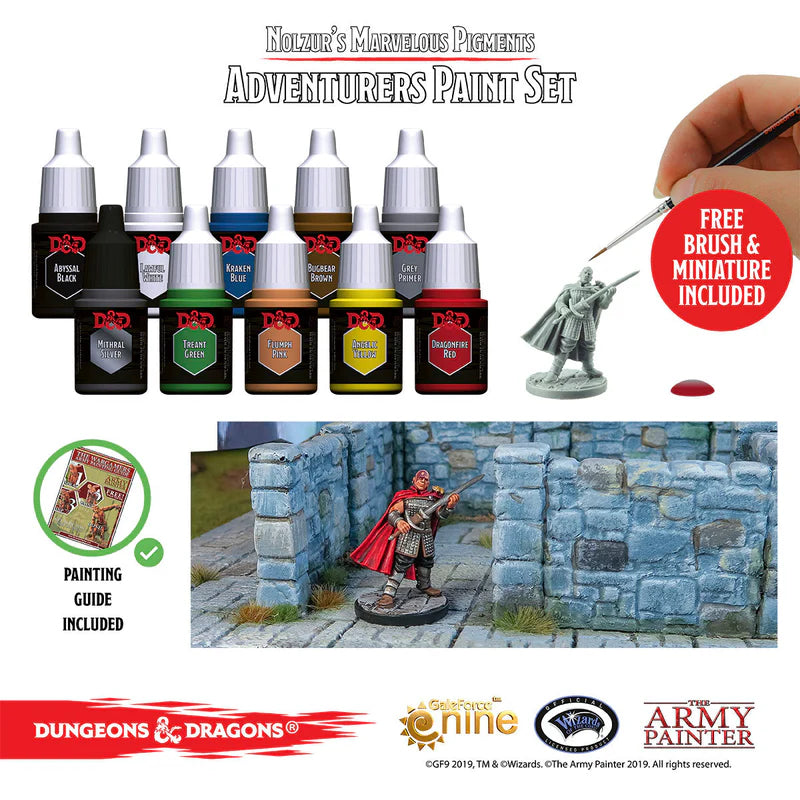 The Army Painter Dungeon & Dragons Nolzur’s Marvelous Pigments: Adventurers Paint Set