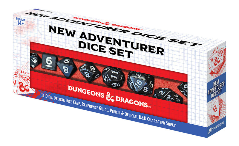 D&D New Adventurer Set Black Dice