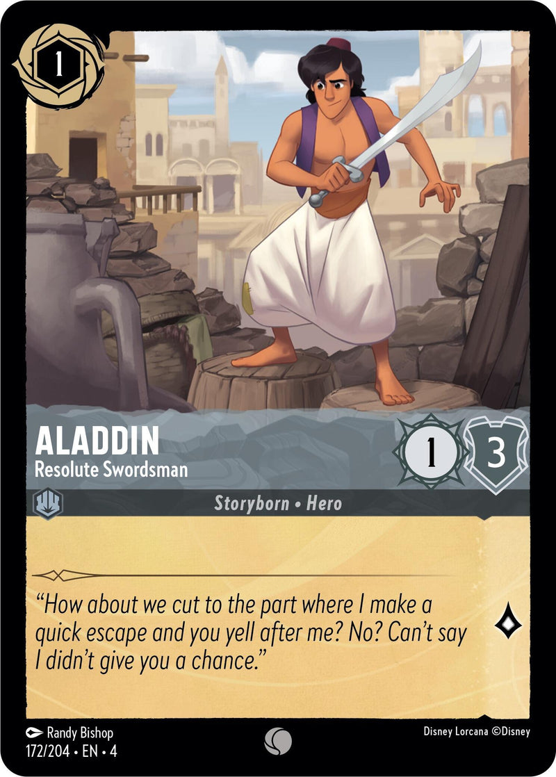 Aladdin - Resolute Swordsman (172/204) [Ursula's Return] - Paradise Hobbies LLC