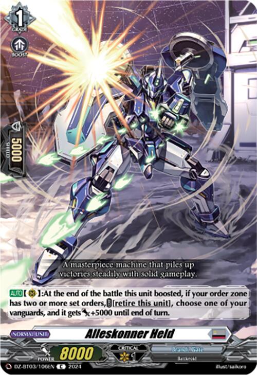 Alleskonner Held (DZ-BT03/106EN) [Dimensional Transcendence] - Paradise Hobbies LLC