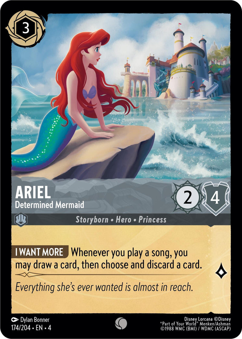Ariel - Determined Mermaid (174/204) [Ursula's Return] - Paradise Hobbies LLC