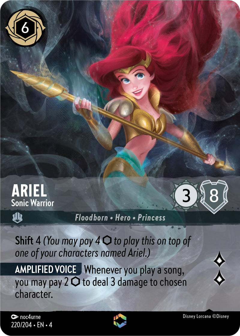 Ariel - Sonic Warrior (Enchanted) (220/204) [Ursula's Return] - Paradise Hobbies LLC