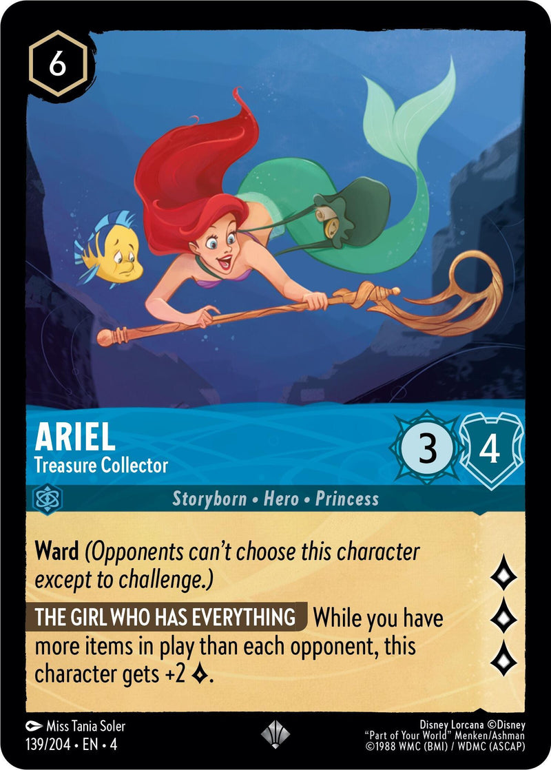 Ariel - Treasure Collector (139/204) [Ursula's Return] - Paradise Hobbies LLC