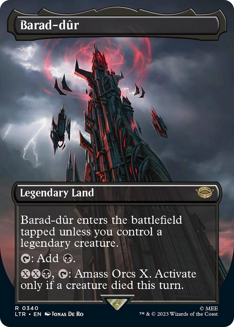 Barad-dur (Borderless Alternate Art) (340) [The Lord of the Rings: Tales of Middle-Earth] - Paradise Hobbies LLC