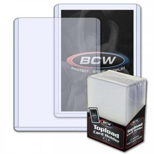 BCW: 3x4'' Toploads Sleeves (25) - Paradise Hobbies LLC