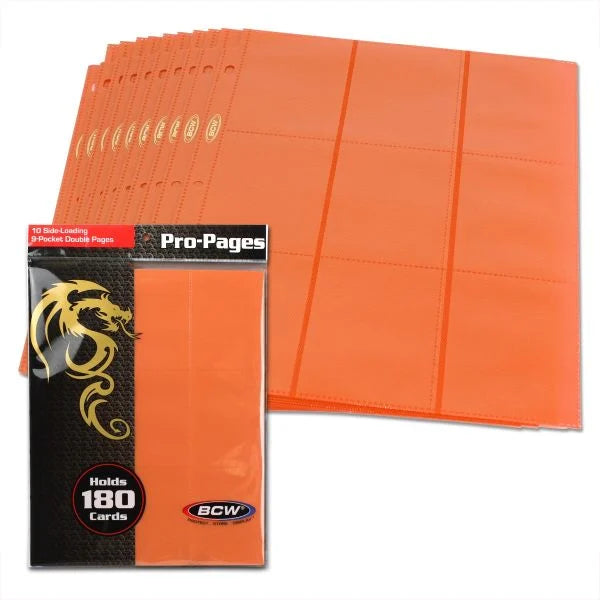 BCW Double-Sided 9-Pocket Pages Holder (10-Pack) - Paradise Hobbies LLC