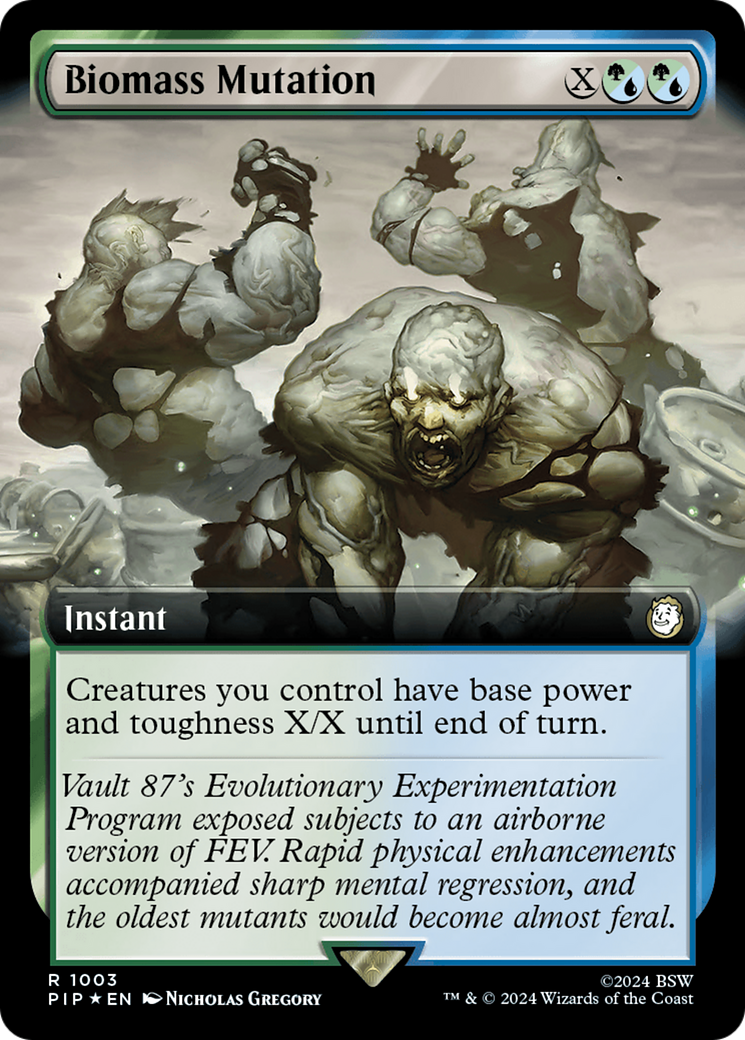 Biomass Mutation (Extended Art) (Surge Foil) [Fallout] - Paradise Hobbies LLC