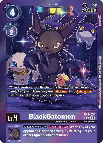 BlackGatomon [EX7-054] (Foil) [Digimon LIBERATOR] - Paradise Hobbies LLC