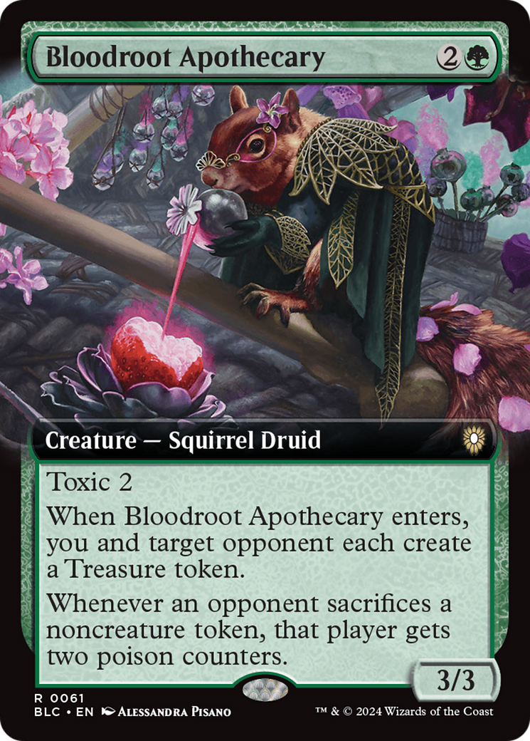 Bloodroot Apothecary (Extended Art) [Bloomburrow Commander] - Paradise Hobbies LLC