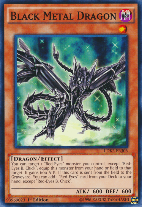 Black Metal Dragon [LDK2-ENJ06] Common - Paradise Hobbies LLC