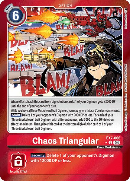 Chaos Triangular [EX7-066] (Foil) [Digimon LIBERATOR] - Paradise Hobbies LLC