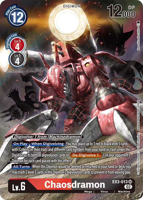 Chaosdramon [EX3-013] (Alternate Art) [Draconic Roar] - Paradise Hobbies LLC