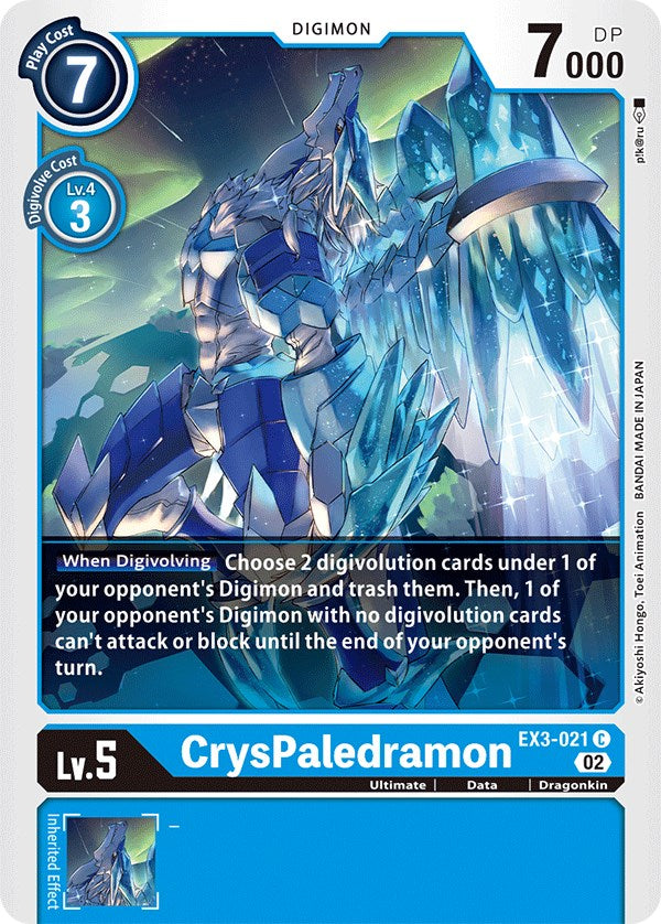 CrysPaledramon [EX3-021] [Draconic Roar] - Paradise Hobbies LLC