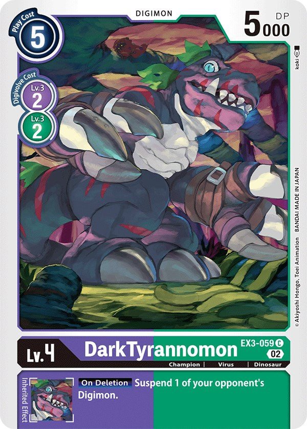 DarkTyrannomon [EX3-059] [Draconic Roar] - Paradise Hobbies LLC