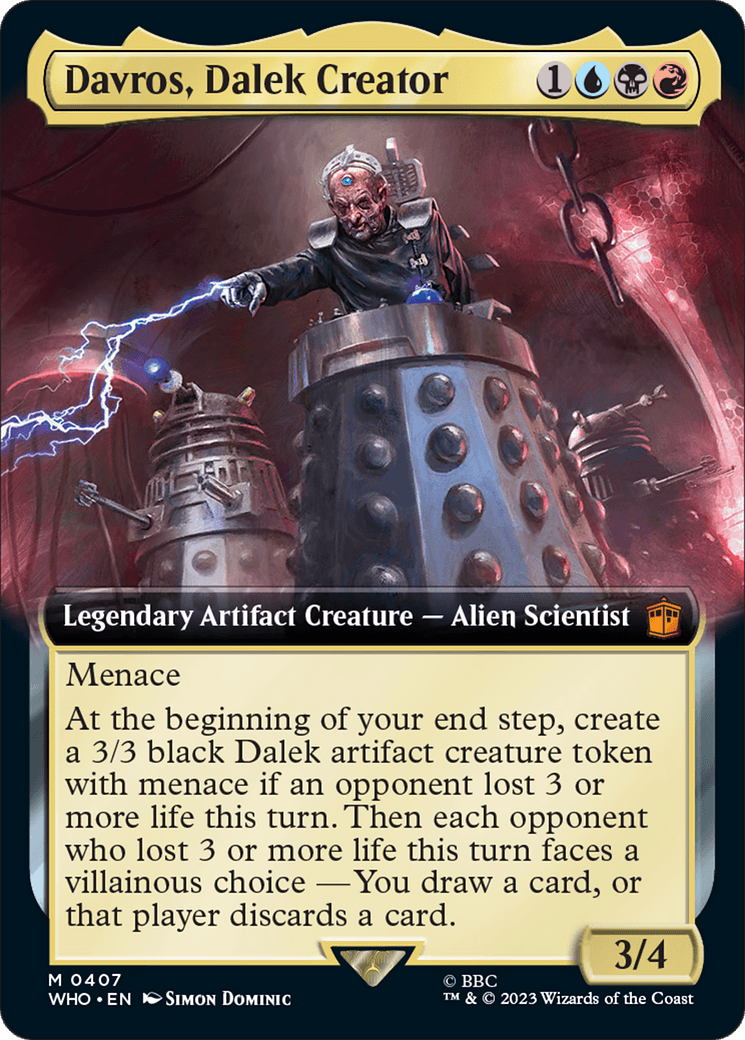 Davros, Dalek Creator (Extended Art) [Doctor Who] - Paradise Hobbies LLC