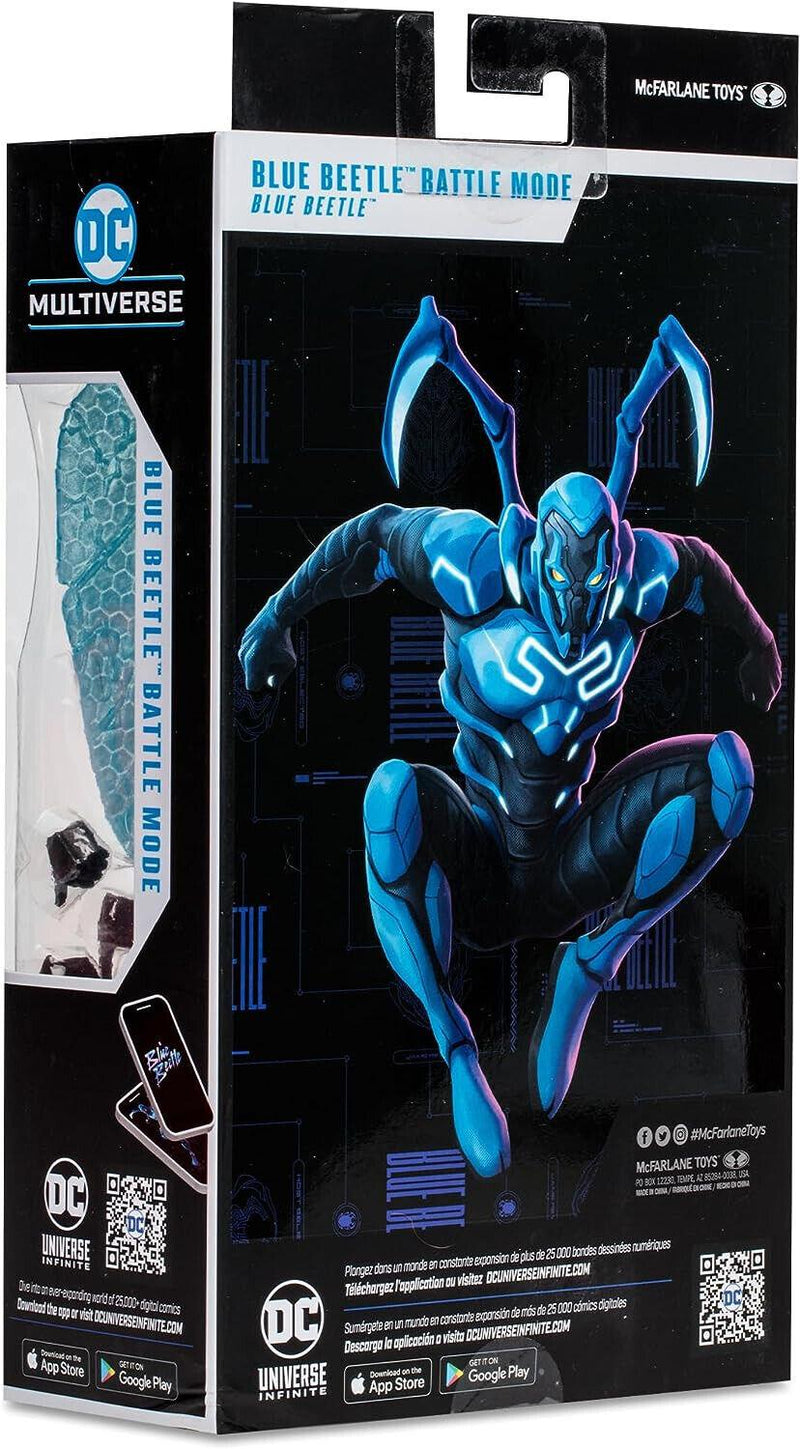 DC Multiverse Movie Blue Beetle Toy 7” Battle Mode Action Figure McFarlane Comic - Paradise Hobbies LLC