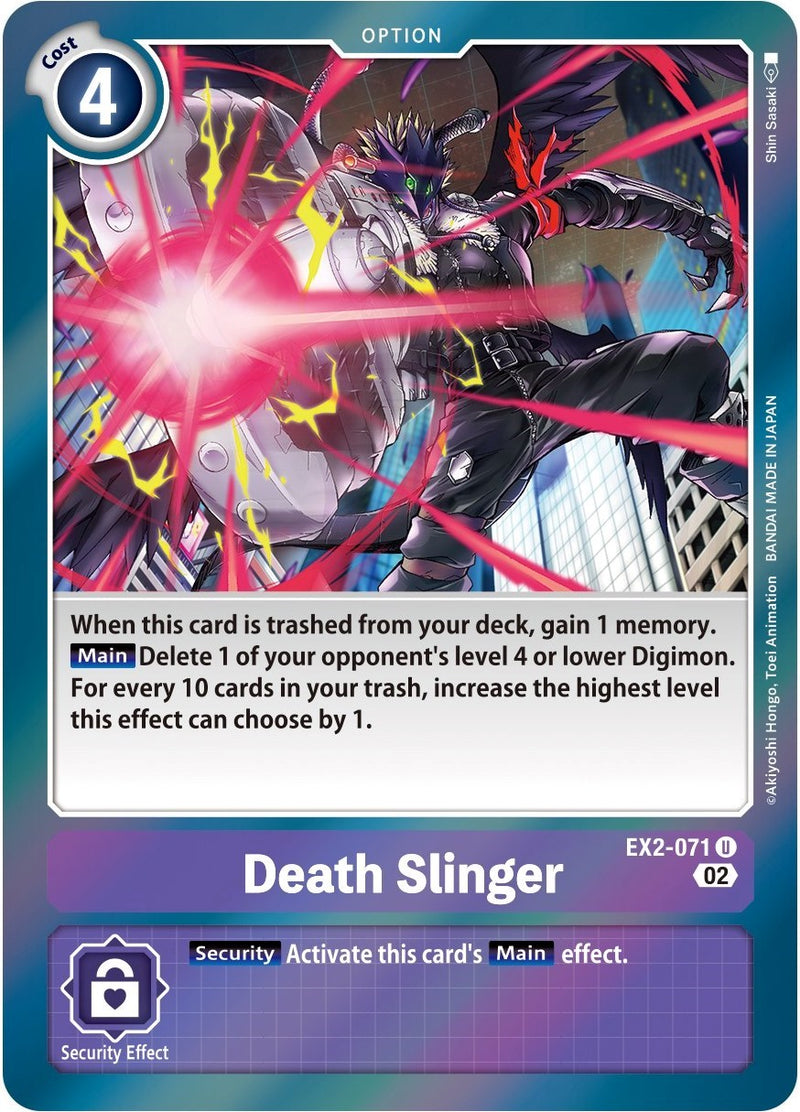 Death Slinger [EX2-071] (Alternate Art) [Starter Deck: Beelzemon Advanced Deck Set] - Paradise Hobbies LLC