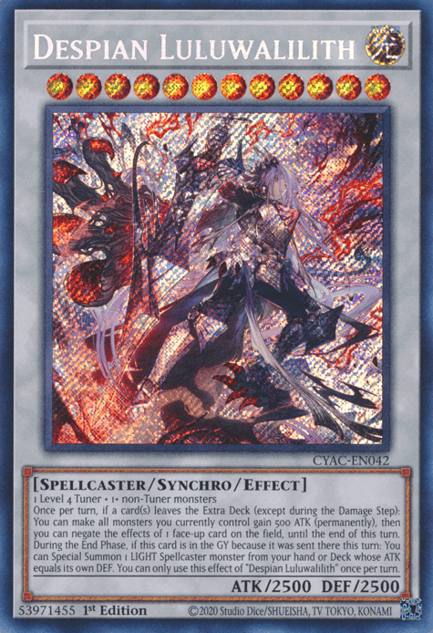 Despian Luluwalilith [CYAC-EN042] Secret Rare - Paradise Hobbies LLC